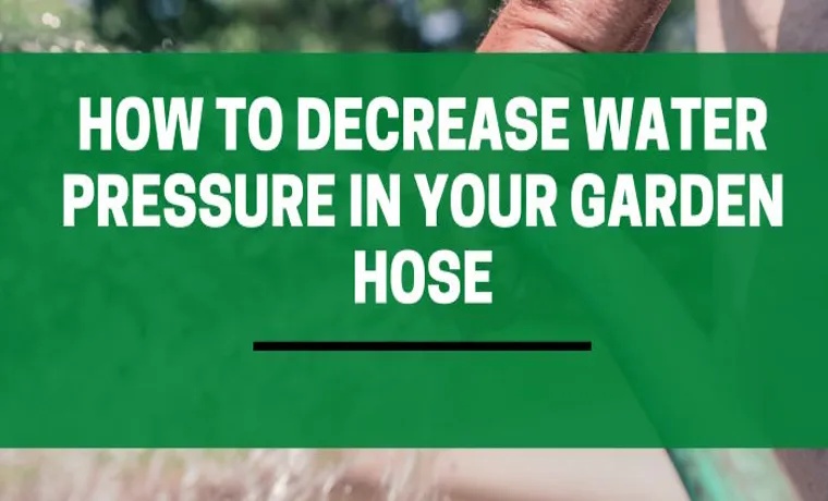 how much water pressure in a garden hose
