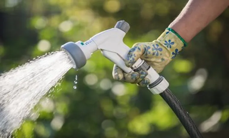 how much water through a garden hose