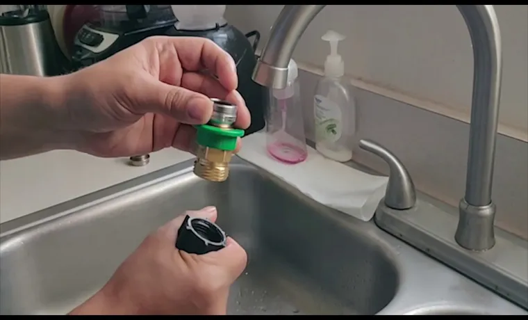 how to attach garden hose to bathroom sink