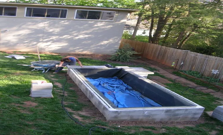 how to attach pond liner to brick wall