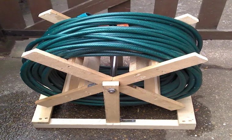 how to build a free standing garden hose stand