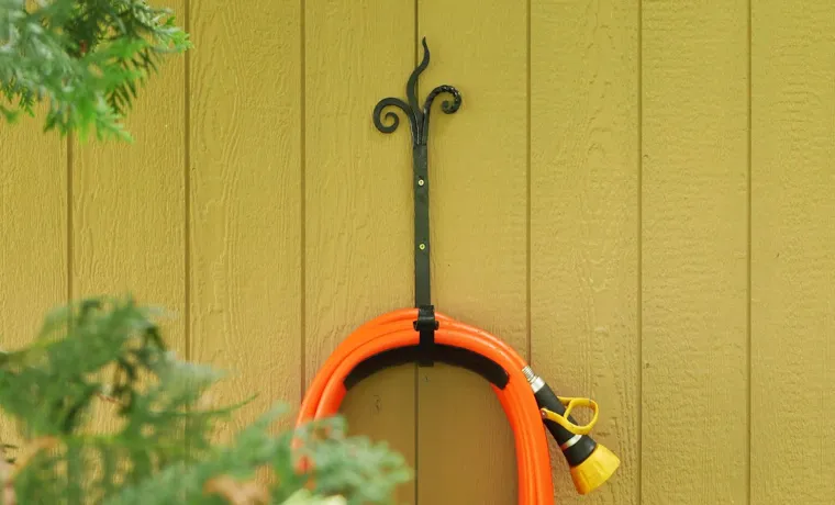 how to build a quick garden hose hook