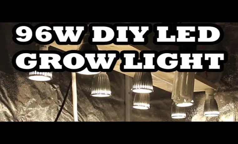how to build your own led grow light