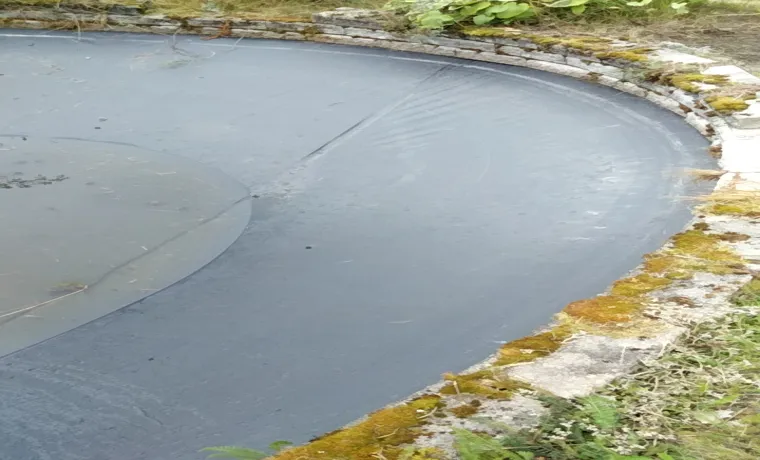 how to clean a pond liner