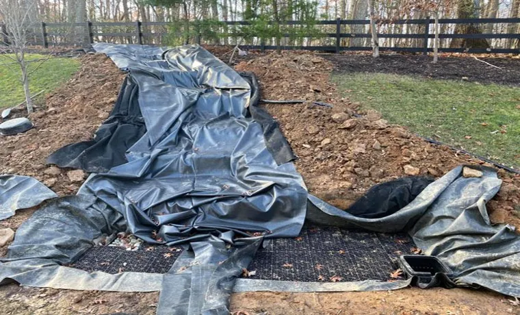 how to cover the pond liner and tire edges