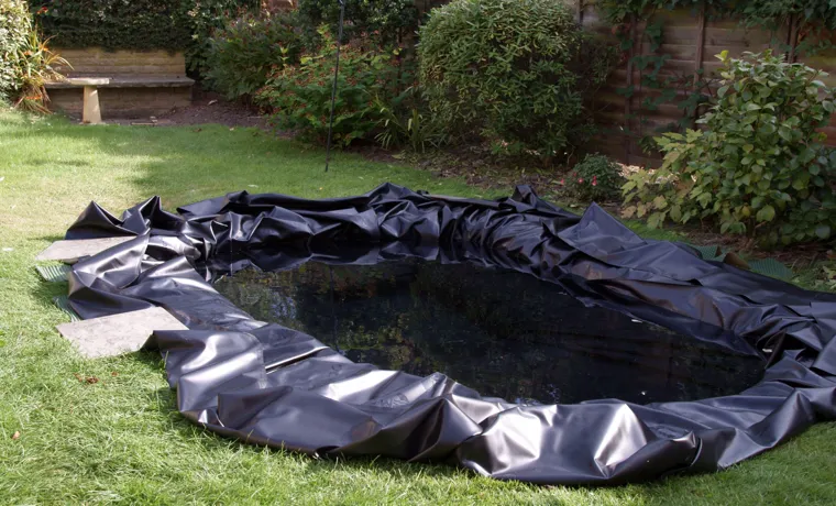 how to cover the pond liner and tire edges