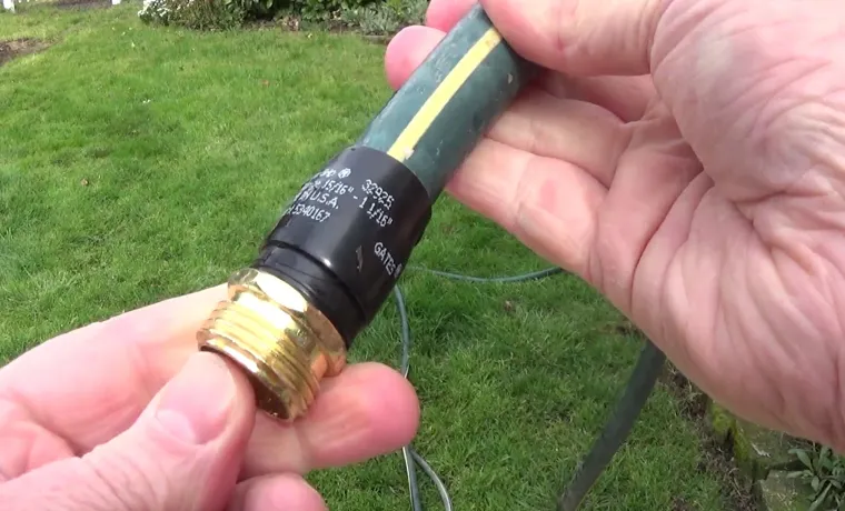 how to cut a garden hose in half