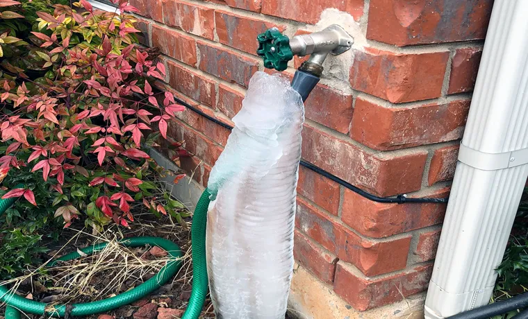 how to disconnect frozen garden hose