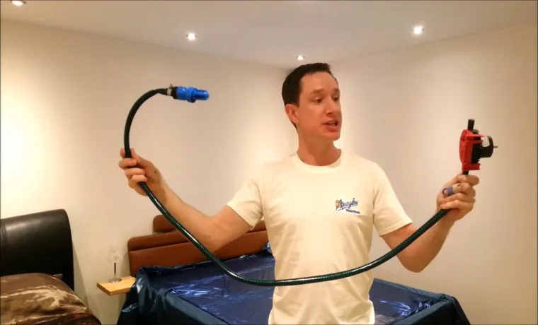 how to drain a waterbed with a garden hose