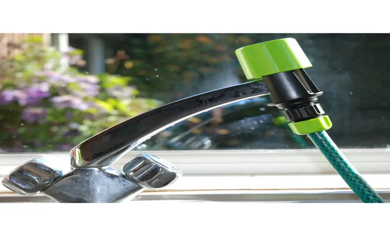 how to fit a garden hose to a kitchen tap