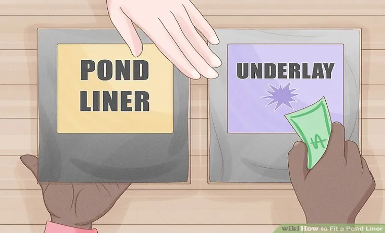 how to fit a pond liner