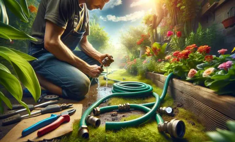 how to fix a broken garden hose connector