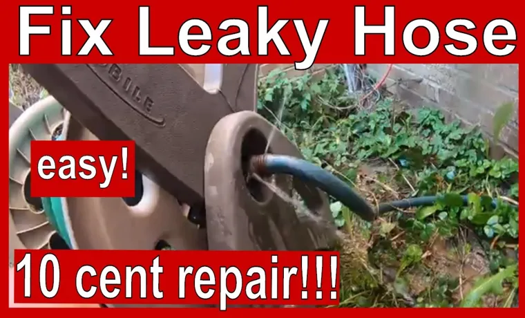 how to fix a leaking garden hose reel