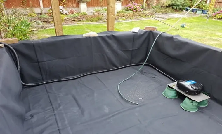 how to fix a pond liner