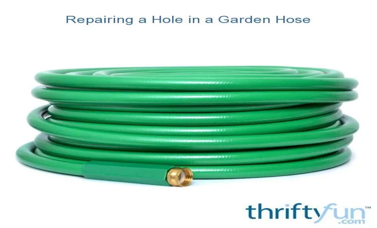 how to fix pin hole in garden hose