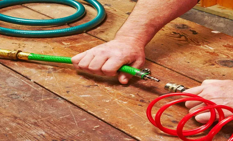 how to get a garden hose unstuck