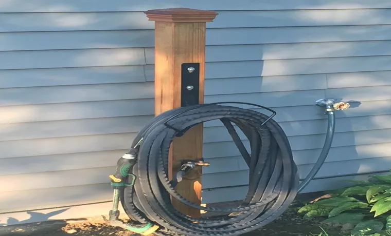 how to hang a garden hose holder on vinyl siding