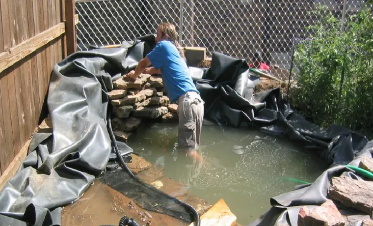 how to hide a pond liner