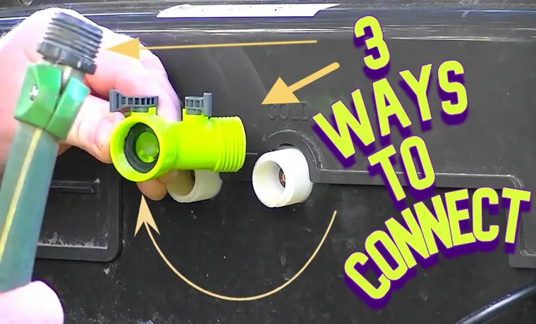 how to hook up garden hose to washing machine