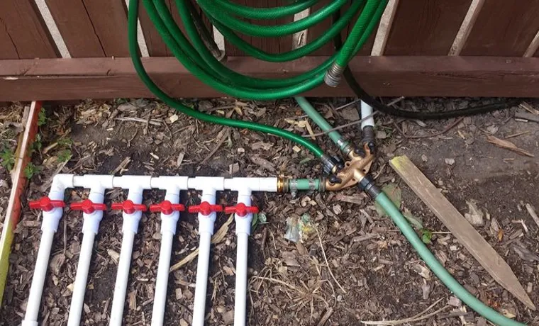 how to install a drip line with a garden hose