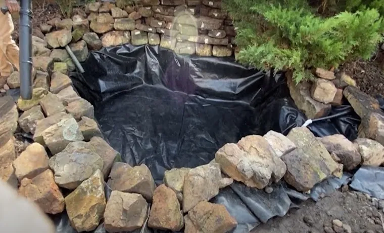 how to install a small pond liner