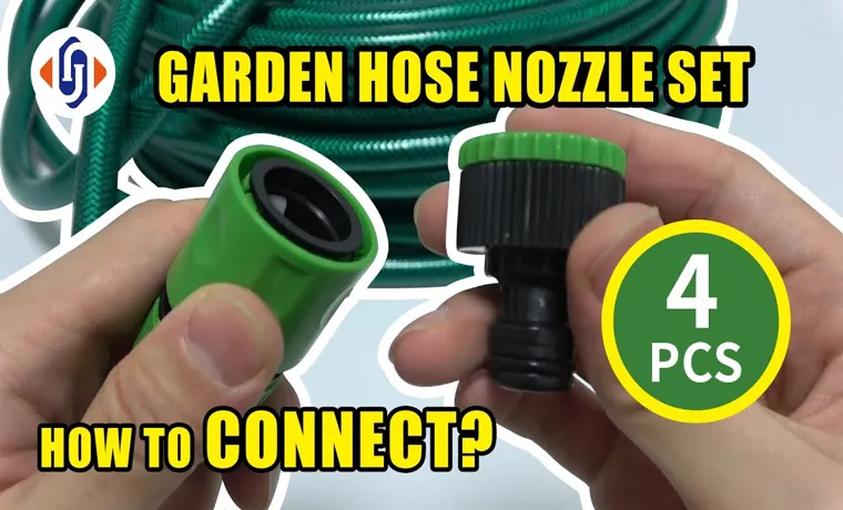 how to install garden hose connector