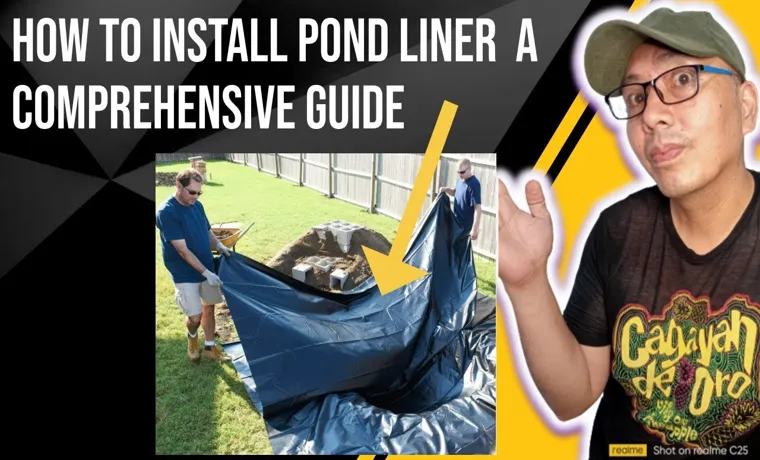 how to install pond liner lldpe
