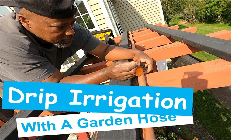 how to make a drip hose for garden
