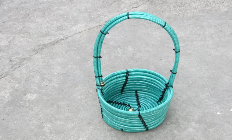 how to make a garden hose basket