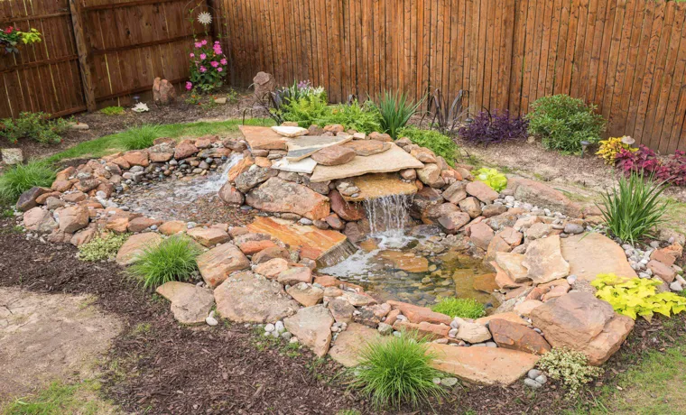 how to make a waterfall with pond liner