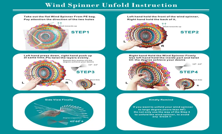 how to open a metal wind spinner