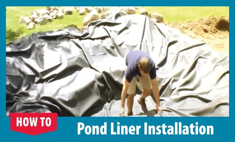 how to overlap pond liner