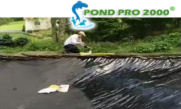 how to patch cracked pond liner