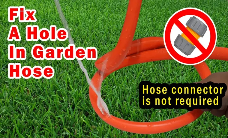 how to patch hole in garden hose