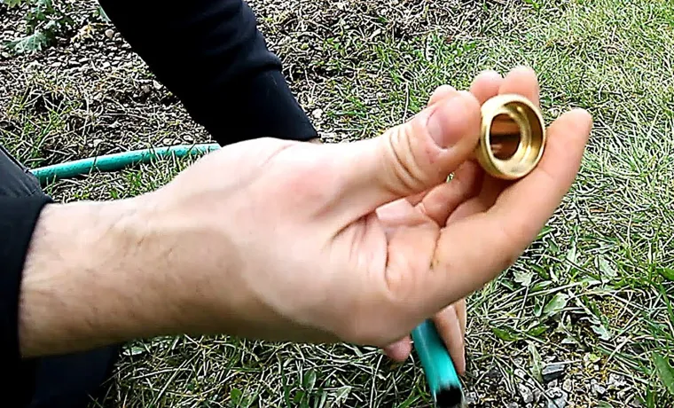 how to put a new end on a garden hose