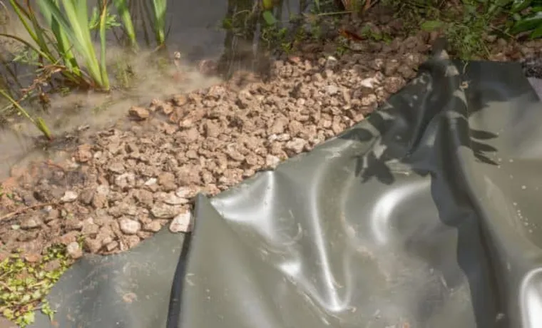how to put a pond liner in