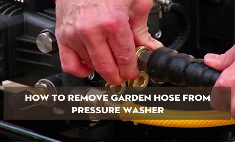 how to remove a stuck garden hose sprayer