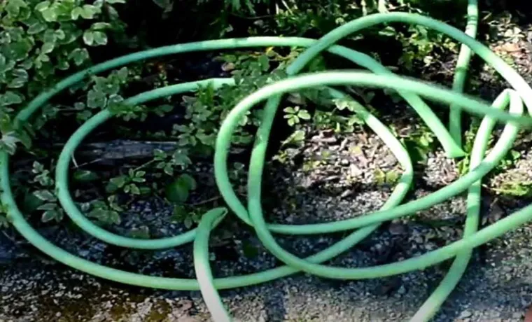 how to remove kinks from garden hose