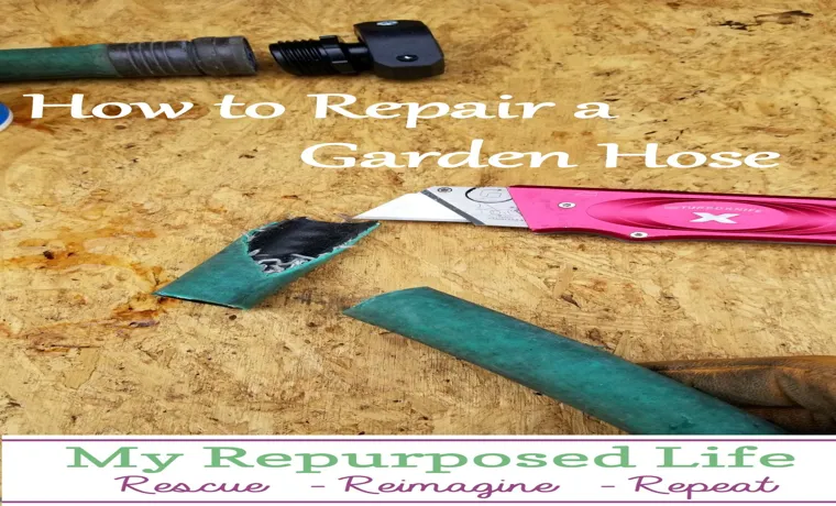 how to repair a damaged garden hose