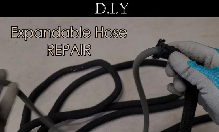 how to repair hole in expandable garden hose