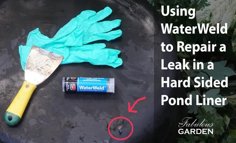 how to repair large hole in pond liner