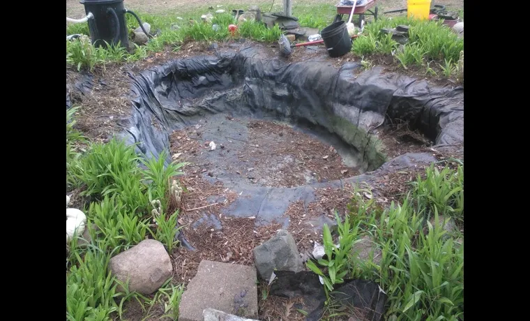 how to replace a pond liner