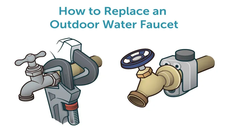 how to replace outside garden hose faucet