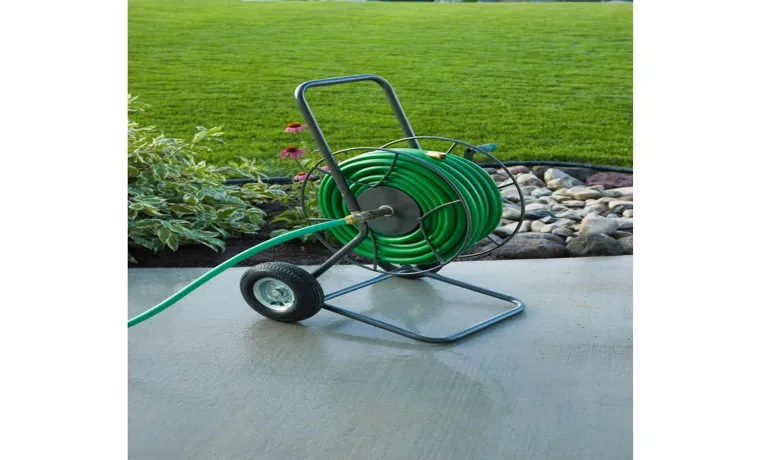 how to roll a garden hose on a reel
