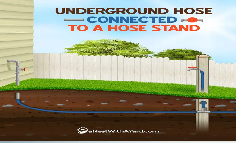 how to run garden hose underground