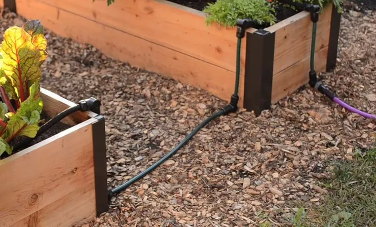 how to set up soaker hose in raised garden bed