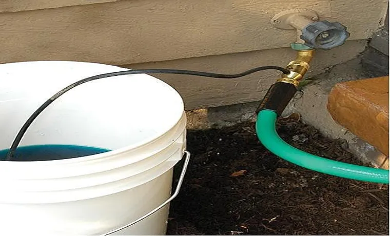 how to siphon a pond with a garden hose