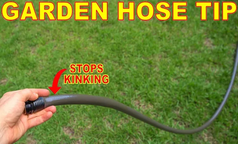 how to stop garden hose from kinking