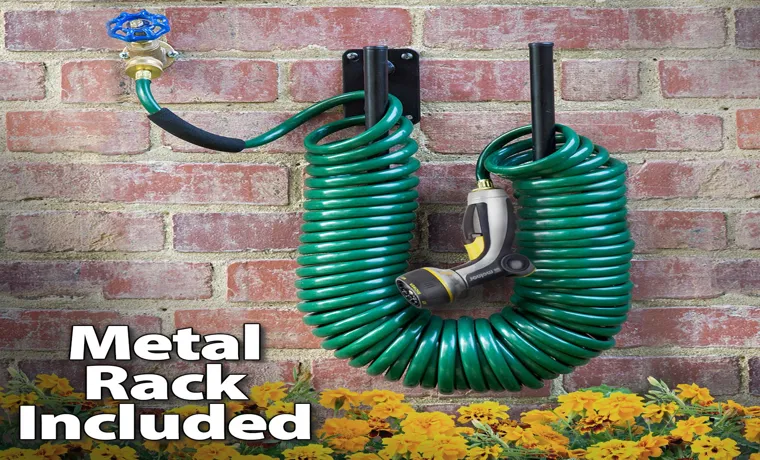 how to store a coiled garden hose