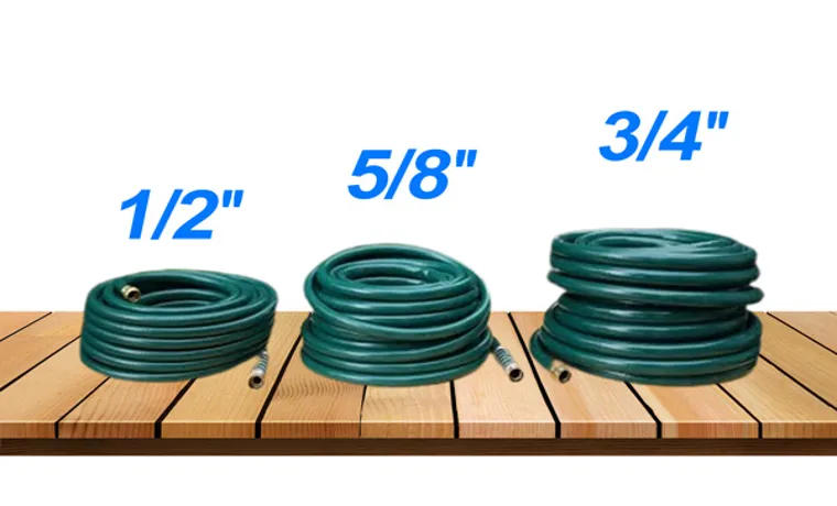 how to tell garden hose size